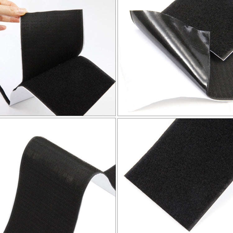 2 Pairs 100x500mm Car License Plate Hook And Loop Fastener High Temperature Resistance Polyester ...