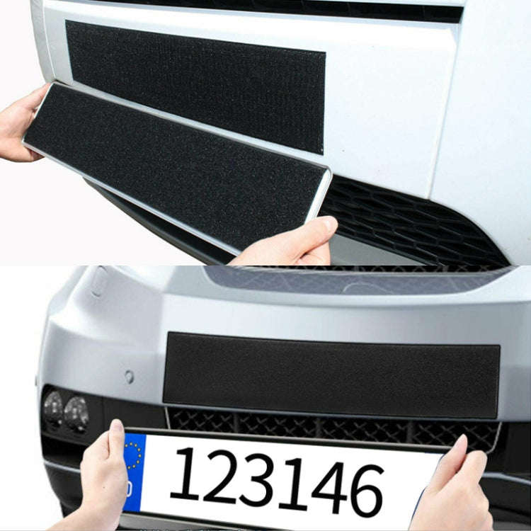 2 Pairs 100x500mm Car License Plate Hook And Loop Fastener High Temperature Resistance Polyester ...