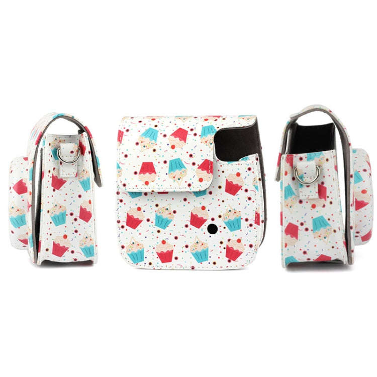 Full Body Camera PU Leather Case Bag with Strap for FUJIFILM instax mini 9 / mini 8+ / mini 8(Des...