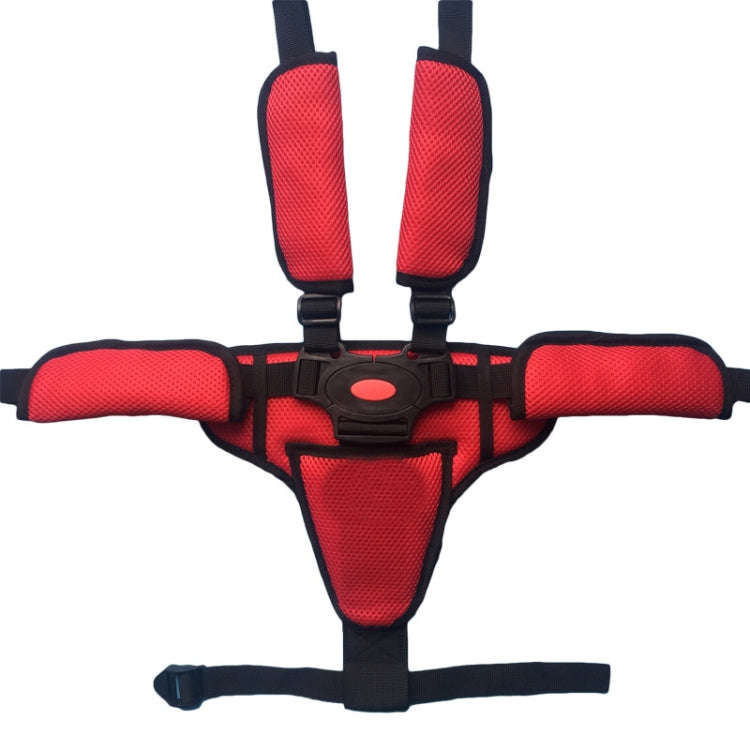 Baby Dining Chair Stroller Safety Strap Five-Point  Type A Version + Fixed Strap + Thick Shoulder...
