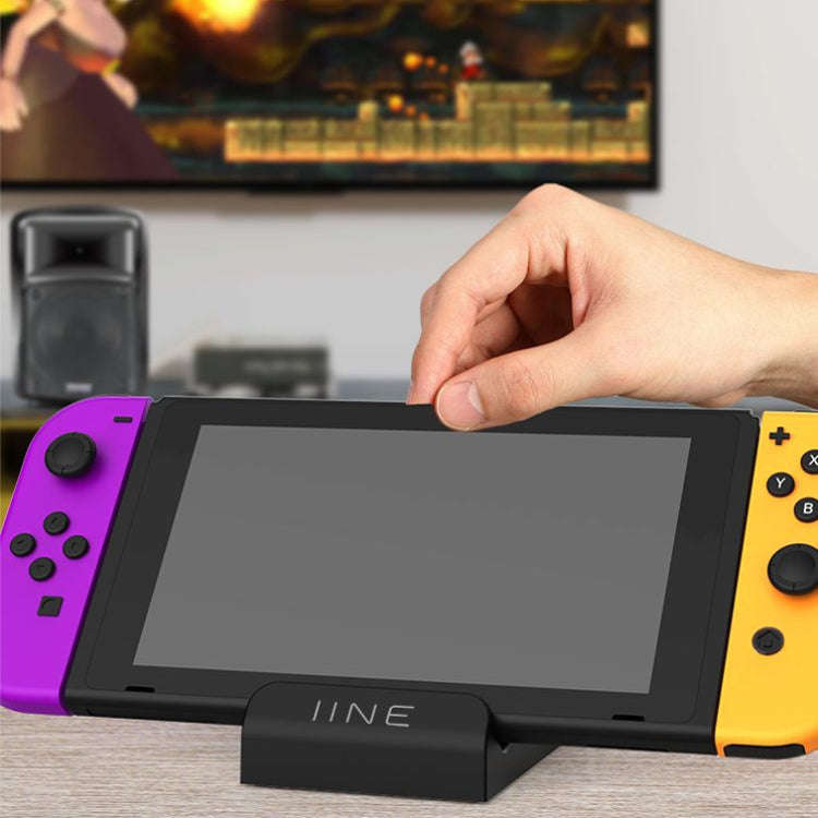 IINE Portable Video Conversion Base With Fan Cooling HDMI Video Converter For Nintendo Switch(Bla...