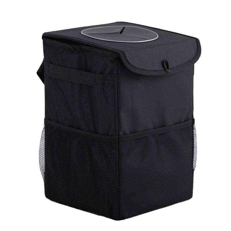 With Cover Car Trash Can Foldable Car Chair Back Trash Can Waterproof Box, Size: 20 x 20 x 30cm(B...