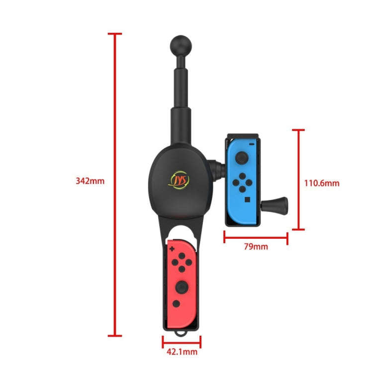 JYS NS192 Fishing Rod Game Handle Accessories For Nintendo Switch(Black)