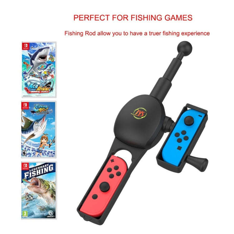 JYS NS192 Fishing Rod Game Handle Accessories For Nintendo Switch(Black)