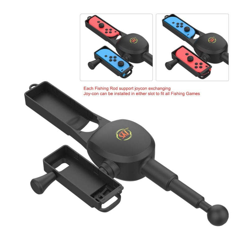 JYS NS192 Fishing Rod Game Handle Accessories For Nintendo Switch(Black)