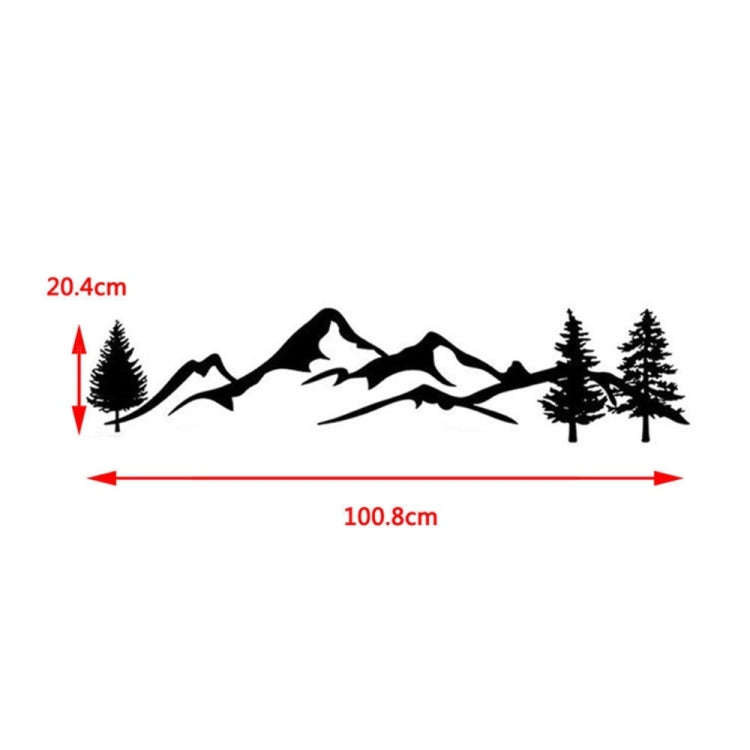 2 PCS D-791 Mountain Forest Car Sticker SUV Off-Road Vehicle Body Sticker Rear Windshield Car Sti...