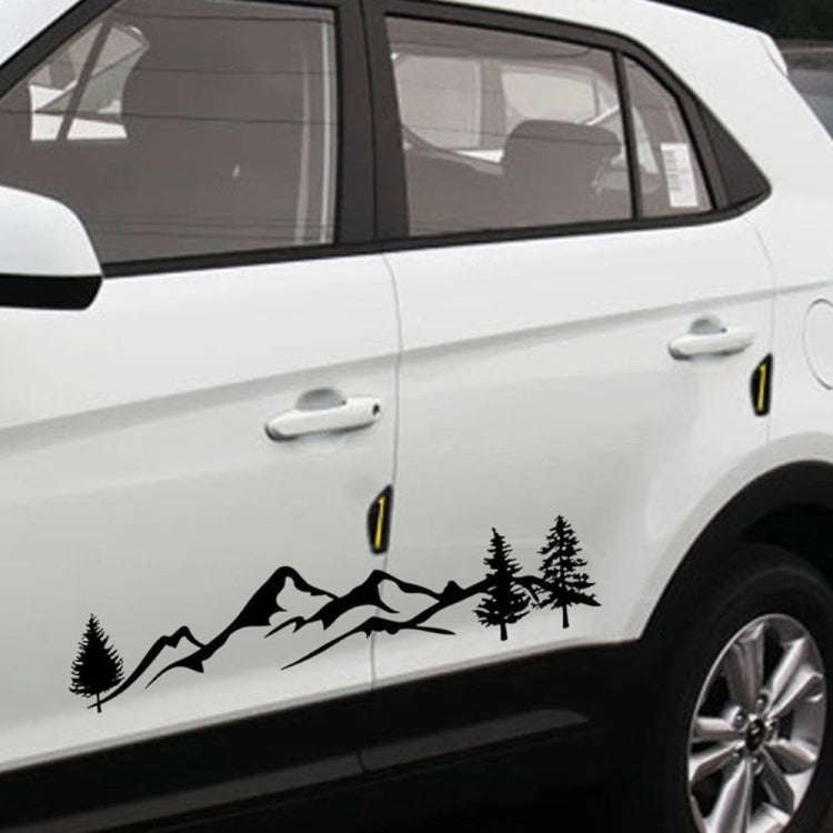 2 PCS D-791 Mountain Forest Car Sticker SUV Off-Road Vehicle Body Sticker Rear Windshield Car Sti...