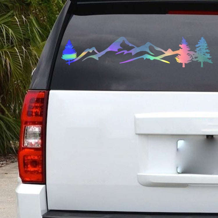 2 PCS D-791 Mountain Forest Car Sticker SUV Off-Road Vehicle Body Sticker Rear Windshield Car Sti...