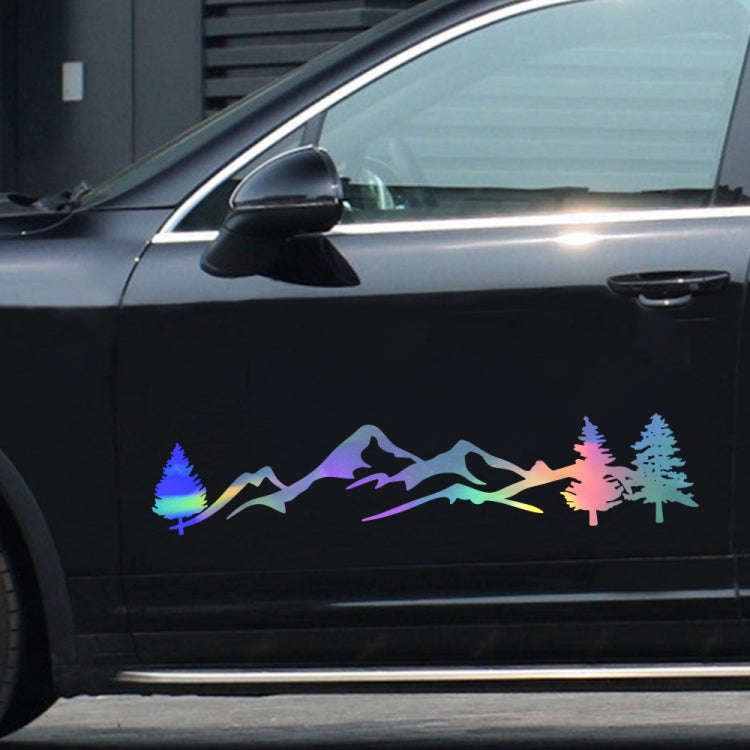 2 PCS D-791 Mountain Forest Car Sticker SUV Off-Road Vehicle Body Sticker Rear Windshield Car Sti...