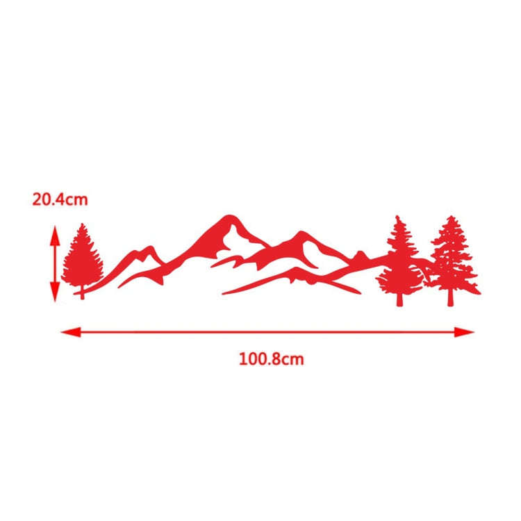 2 PCS D-791 Mountain Forest Car Sticker SUV Off-Road Vehicle Body Sticker Rear Windshield Car Sti...