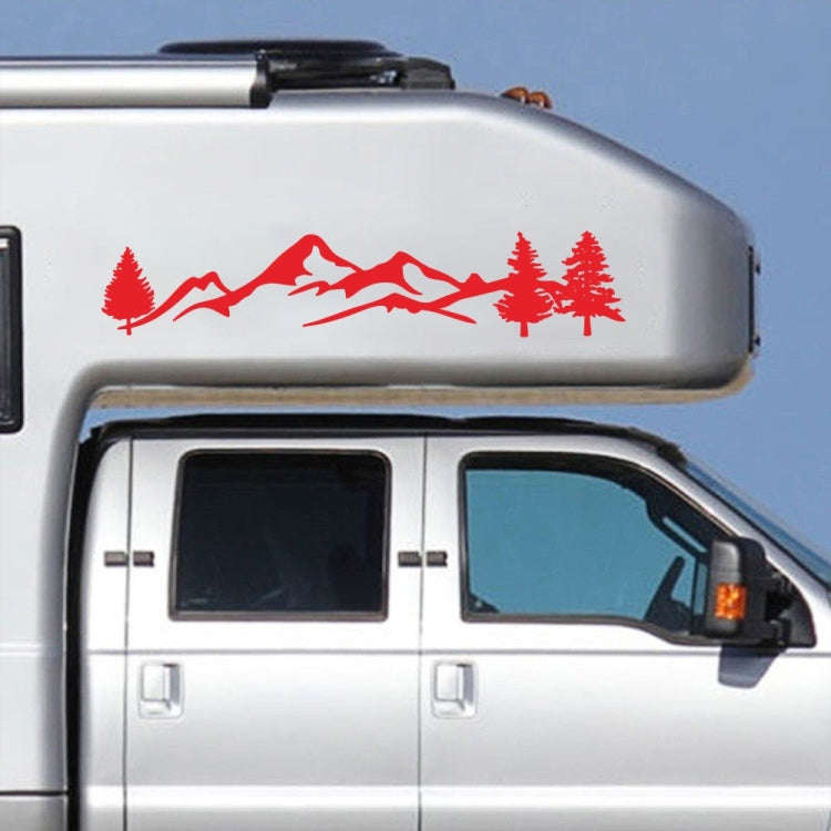 2 PCS D-791 Mountain Forest Car Sticker SUV Off-Road Vehicle Body Sticker Rear Windshield Car Sti...