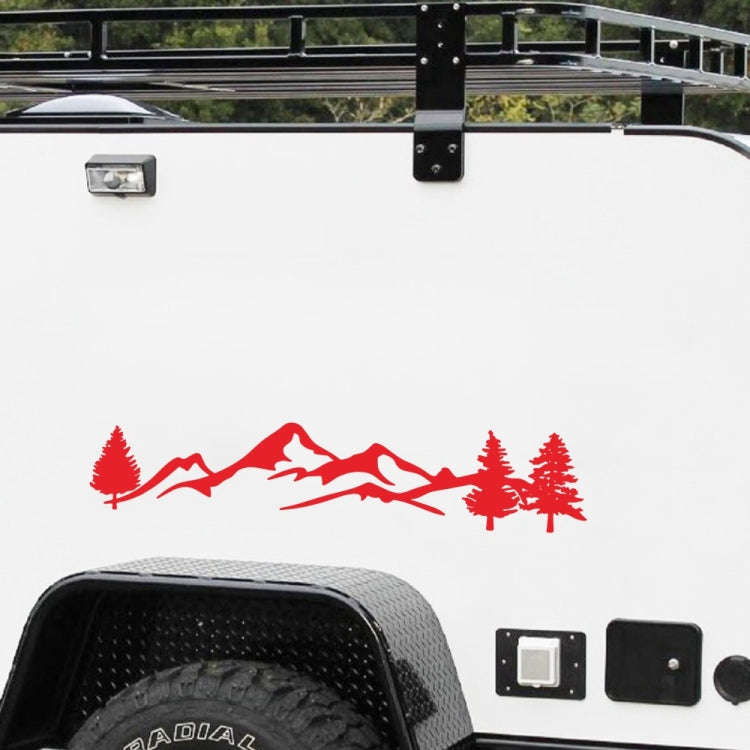 2 PCS D-791 Mountain Forest Car Sticker SUV Off-Road Vehicle Body Sticker Rear Windshield Car Sti...