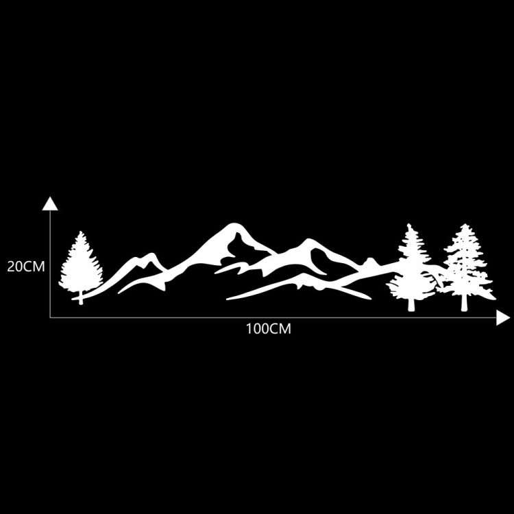 2 PCS D-791 Mountain Forest Car Sticker SUV Off-Road Vehicle Body Sticker Rear Windshield Car Sti...
