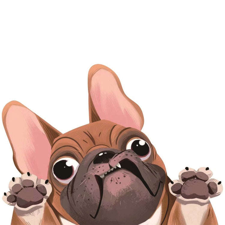 3 PCS D-840 Three-Dimensional Personalized Graphic Car Sticker Puppy Cartoon Colorful Vinyl Decal...