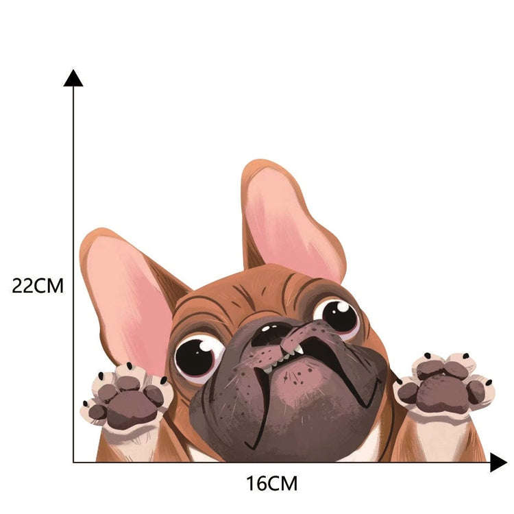3 PCS D-840 Three-Dimensional Personalized Graphic Car Sticker Puppy Cartoon Colorful Vinyl Decal...