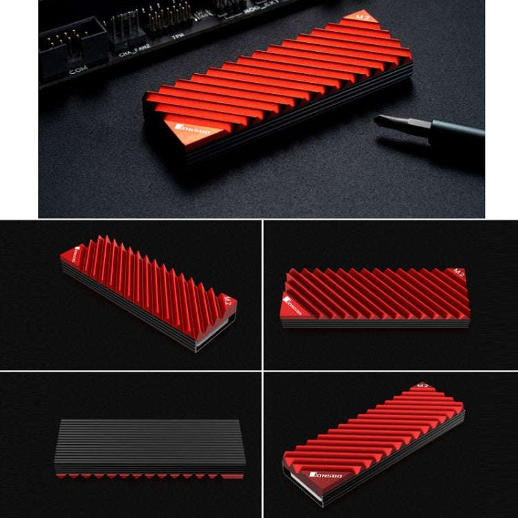 Jonsbo M.2-3 Solid State Radiator For NVME/SSD(Red)