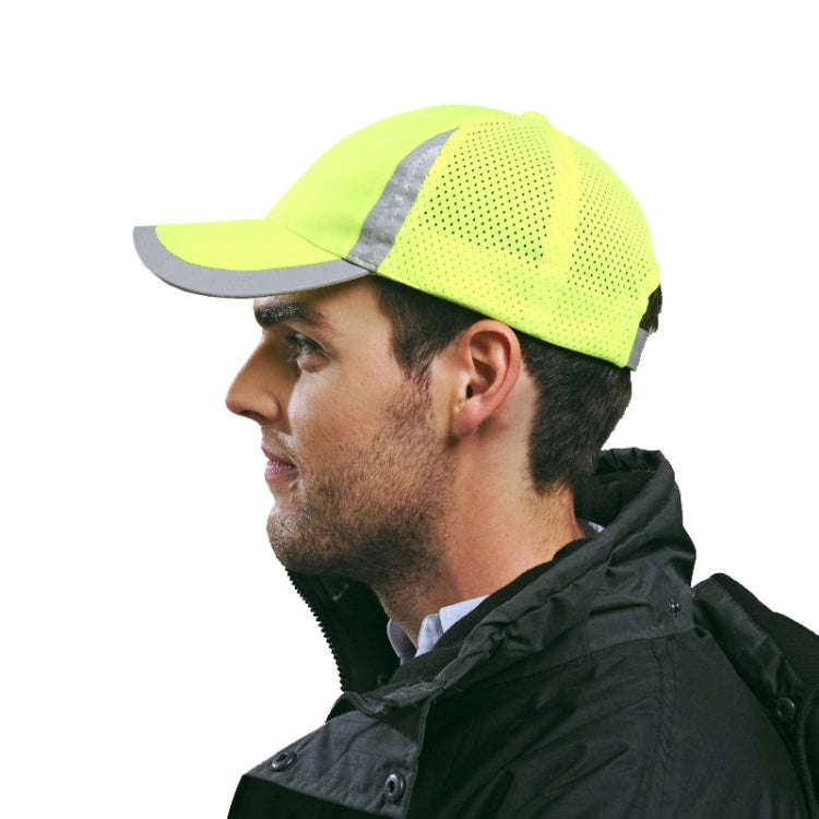 Reflective Safety Baseball Cap Breathable Construction Site Outdoor Construction Mesh Cap, Colour...