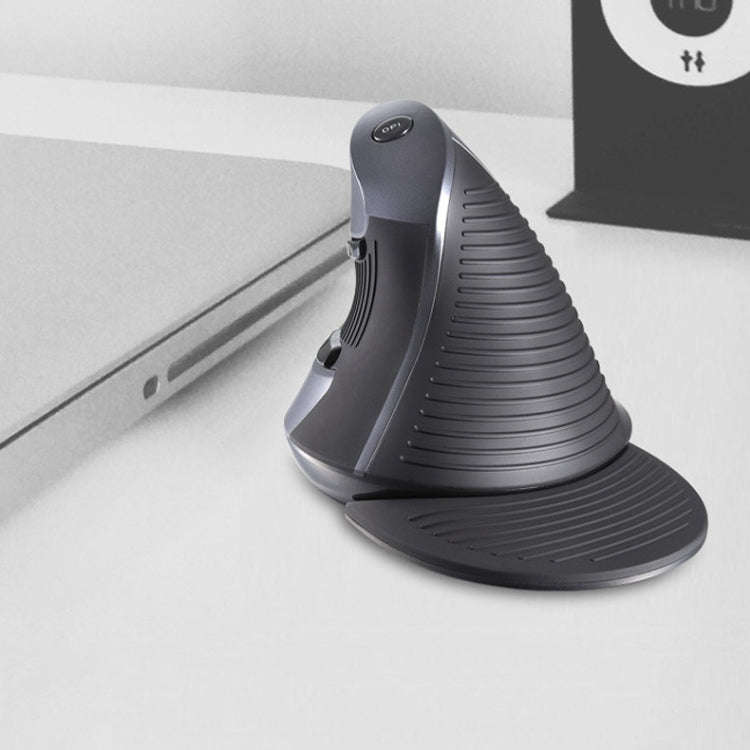 DELUX M618 6-Keys Vertical Handheld Mouse Ergonomic Wired Mouse, Cable Length: 1.5m(Black)
