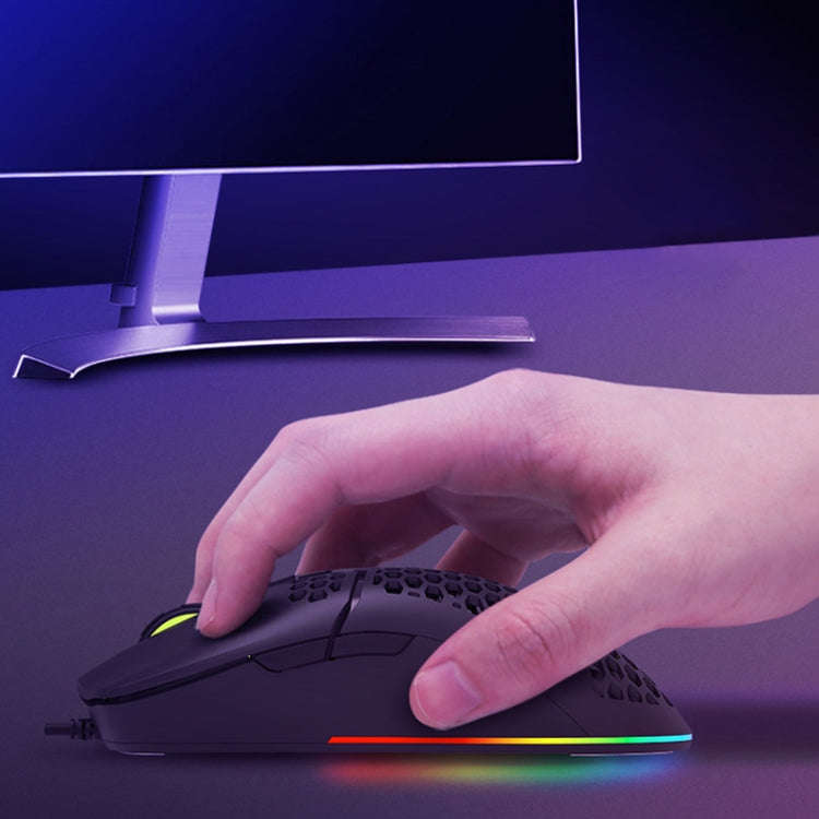 DELUX M700BU 7 Keys Wired Games Mouse Desktop Wired Mouse, Style: 3389 (Support 16000DPI)