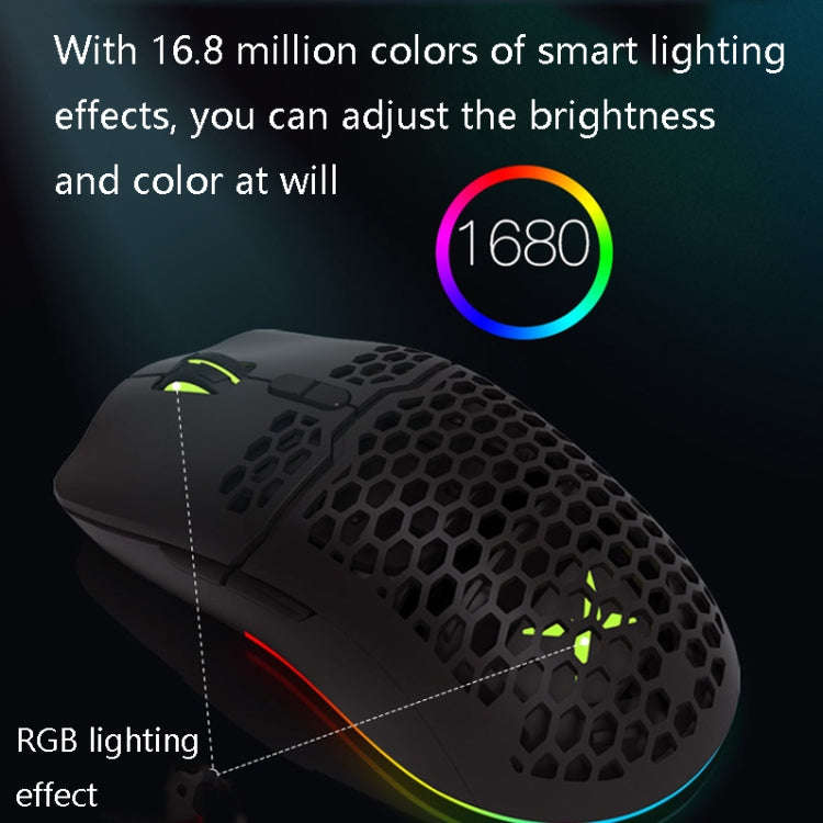 DELUX M700BU 7 Keys Wired Games Mouse Desktop Wired Mouse, Style: 3389 (Support 16000DPI)