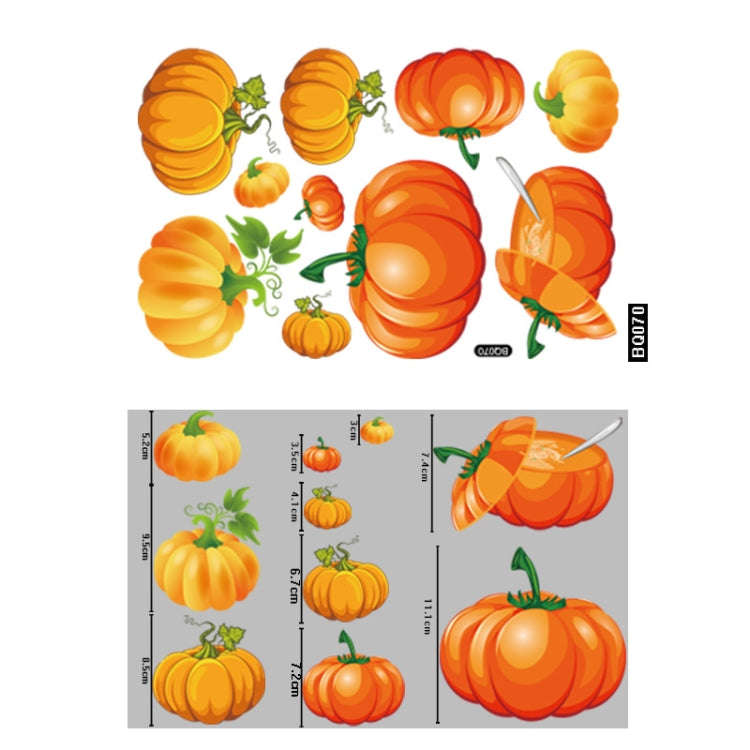 10 PCS Thanksgiving Turkey Sticker Static Sticker Glass Window Decoration Wall Sticker( BQ070)