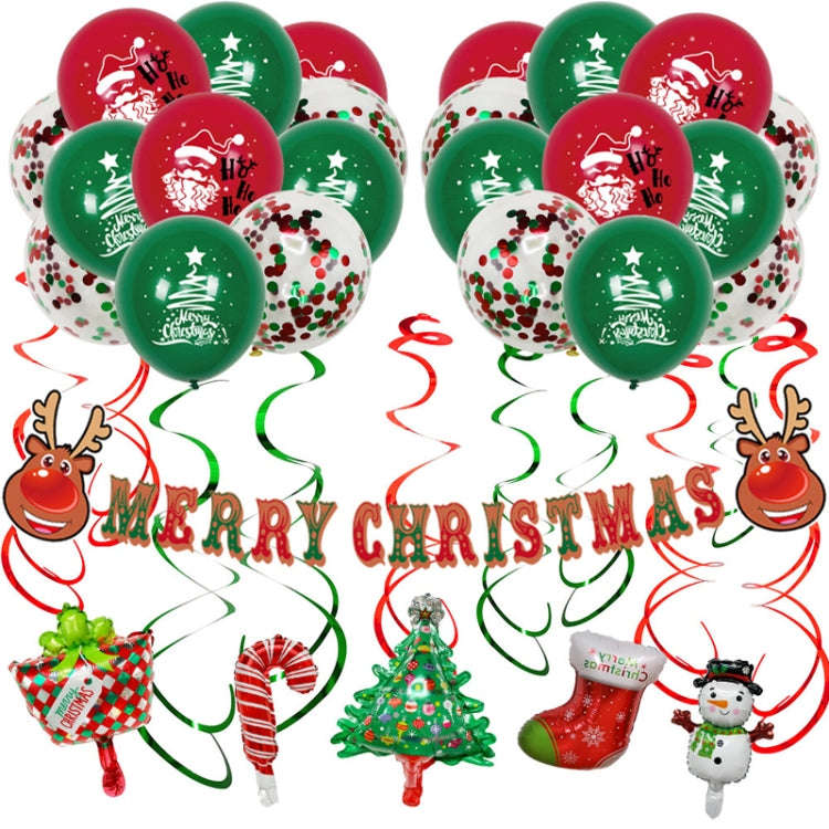 SD20205 Christmas Party Decoration Balloon Set, Style: Pull Flag 1