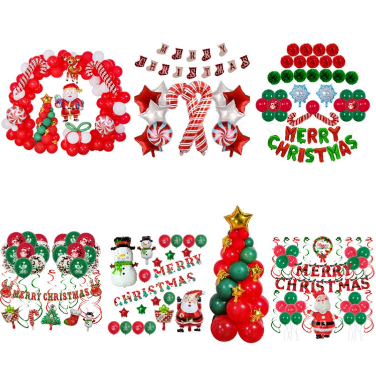 SD20205 Christmas Party Decoration Balloon Set, Style: Pull Flag 1