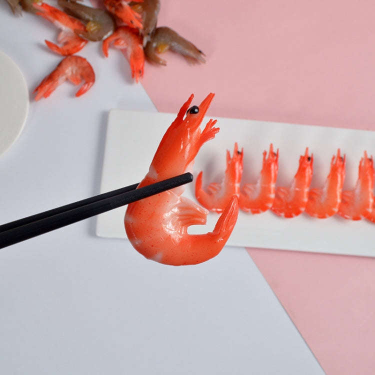 3 PCS Simulation Shrimp Camera Props Children Play House Toys(Big Red Shrimp)