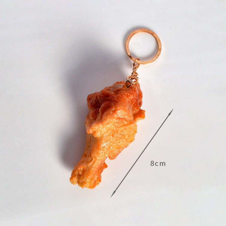 3 PCS Chicken Leg Keychain Simulation Food Model Toy Shooting Props
