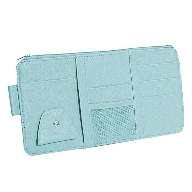 2 PCS Auto Sun Visor Card Clip Business Card Glasses Clip Zipper Car Mobile Phone Document Folder...
