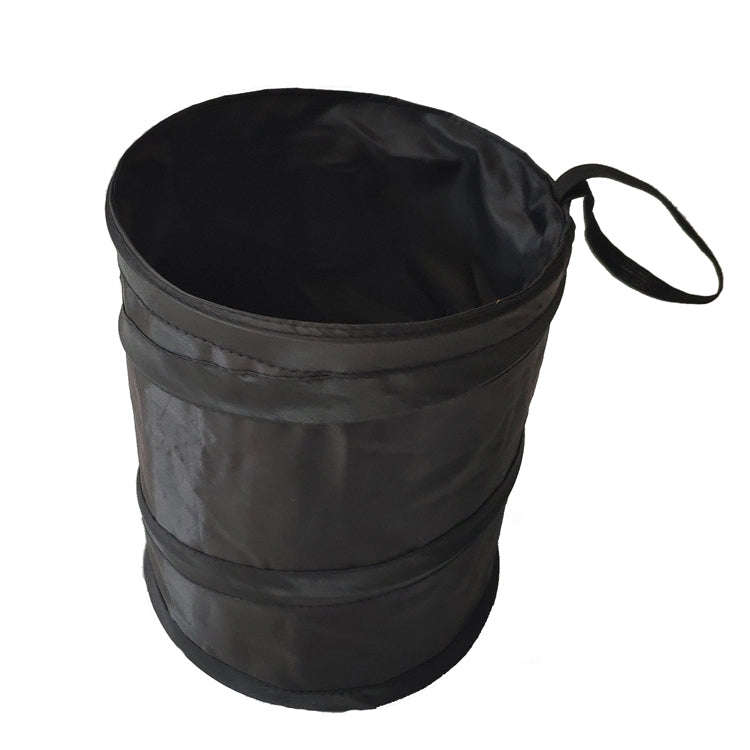 2 PCS Car Storage Bin Folding Car Trash Bin(Black No Print)