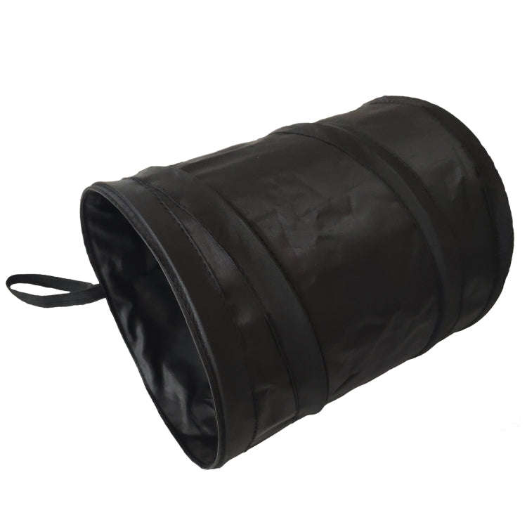 2 PCS Car Storage Bin Folding Car Trash Bin(Black No Print)