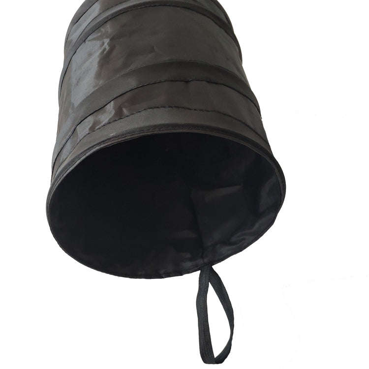 2 PCS Car Storage Bin Folding Car Trash Bin(Black No Print)