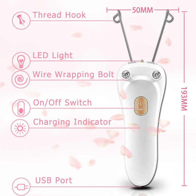 USB Charging Face Puller Facial Hair Remover(Luxury Gold)