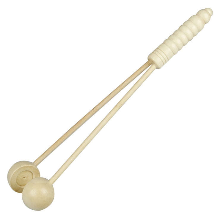 Wooden Smiling Face Knock Back Hammer Multifunctional Health Massage Hammer(Three Treasures Hammer)