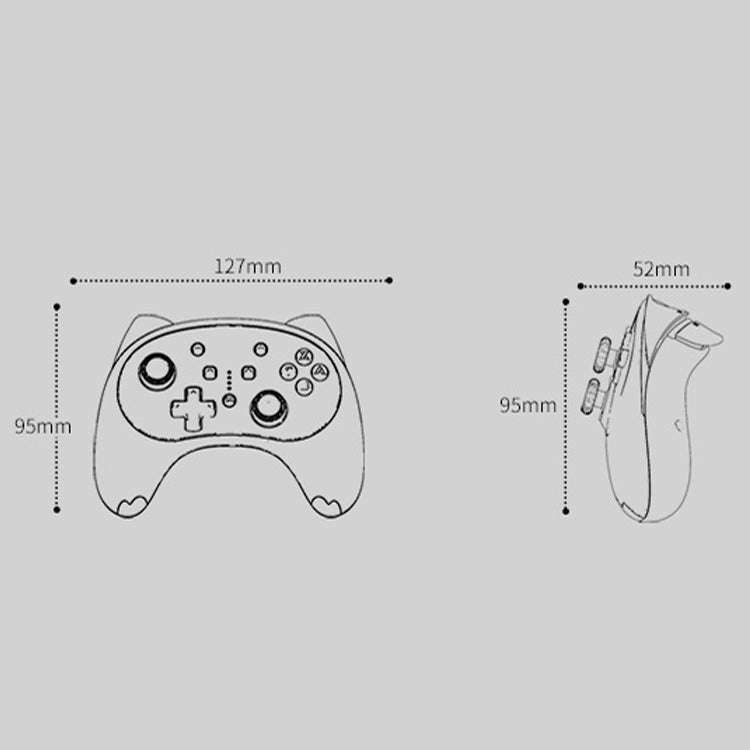IINE Voice Wake-Up Bluetooth Handle Wireless Cat Shape Handle For Nintendo Switch(Blue)