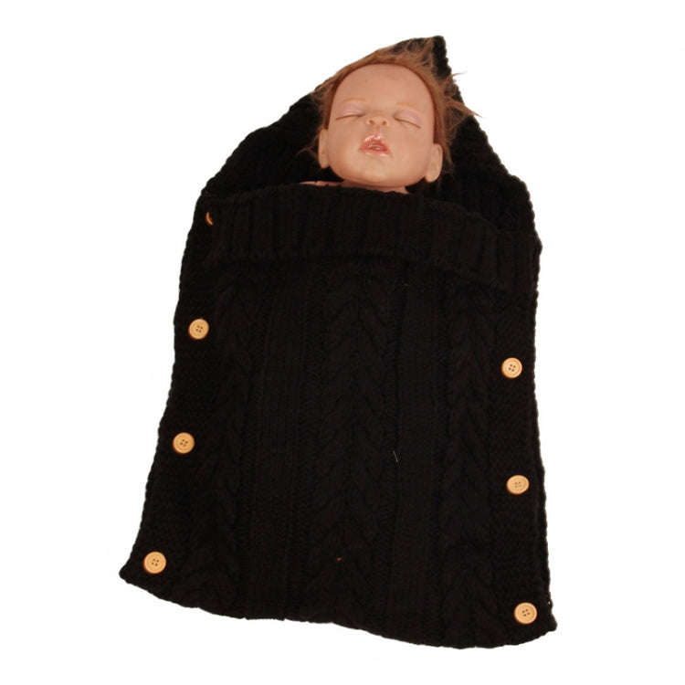 Zzsd0002 Autumn / Winter Baby Knitted Woolen Button Sleeping Bag Photography Blanket Stroller Sle...
