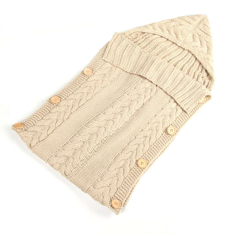 Zzsd0002 Autumn / Winter Baby Knitted Woolen Button Sleeping Bag Photography Blanket Stroller Sle...