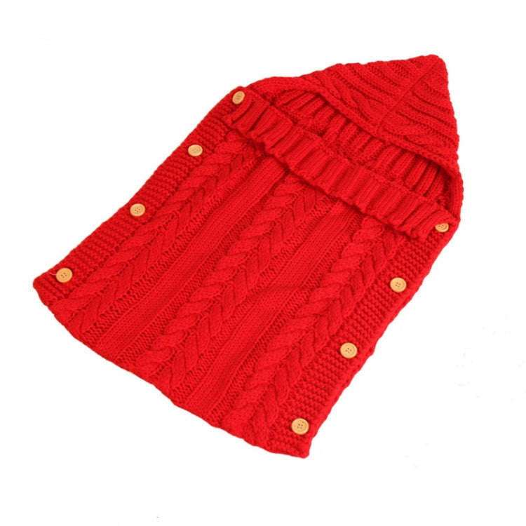 Zzsd0002 Autumn / Winter Baby Knitted Woolen Button Sleeping Bag Photography Blanket Stroller Sle...