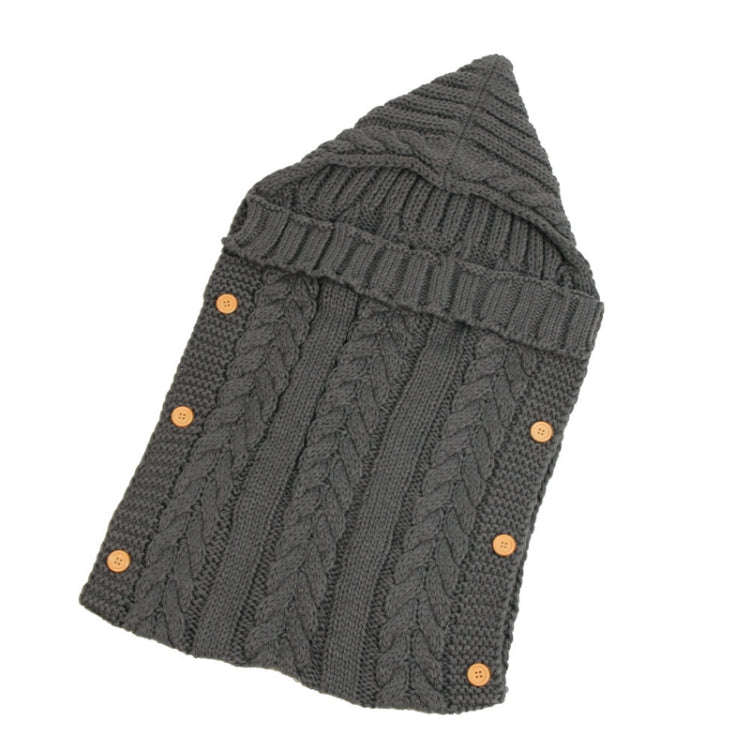 Zzsd0002 Autumn / Winter Baby Knitted Woolen Button Sleeping Bag Photography Blanket Stroller Sle...
