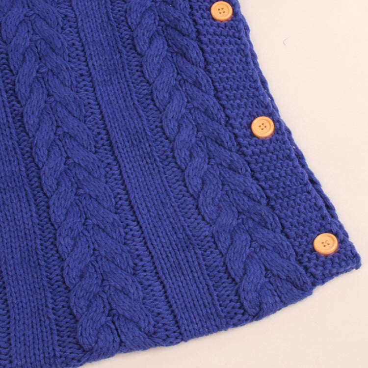 Zzsd0002 Autumn / Winter Baby Knitted Woolen Button Sleeping Bag Photography Blanket Stroller Sle...