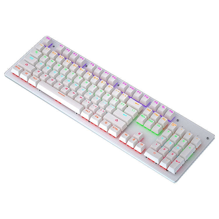 LEAVEN K880 104 Keys Gaming Green Axis Office Computer Wired Mechanical Keyboard, Cabel Length:1....