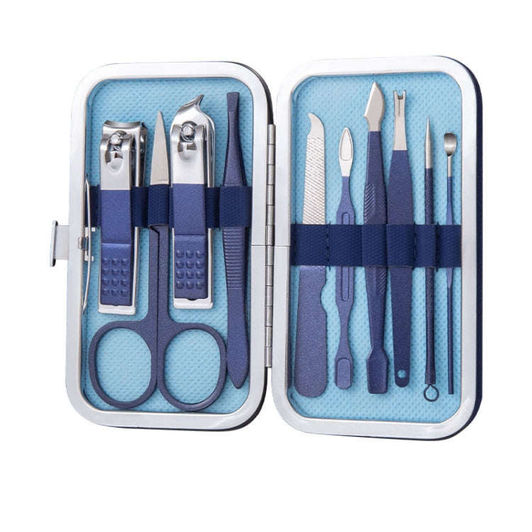 2 Sets 10 In 1 Stainless Steel Nail Clipper Set Nail Art Set Manicure Tools