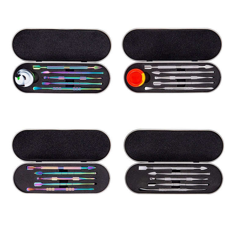 Nail Art Tool Set Smoke Cream Spoon Stainless Steel Steel Push Smoke Oil Spoon, Specification: 5 ...