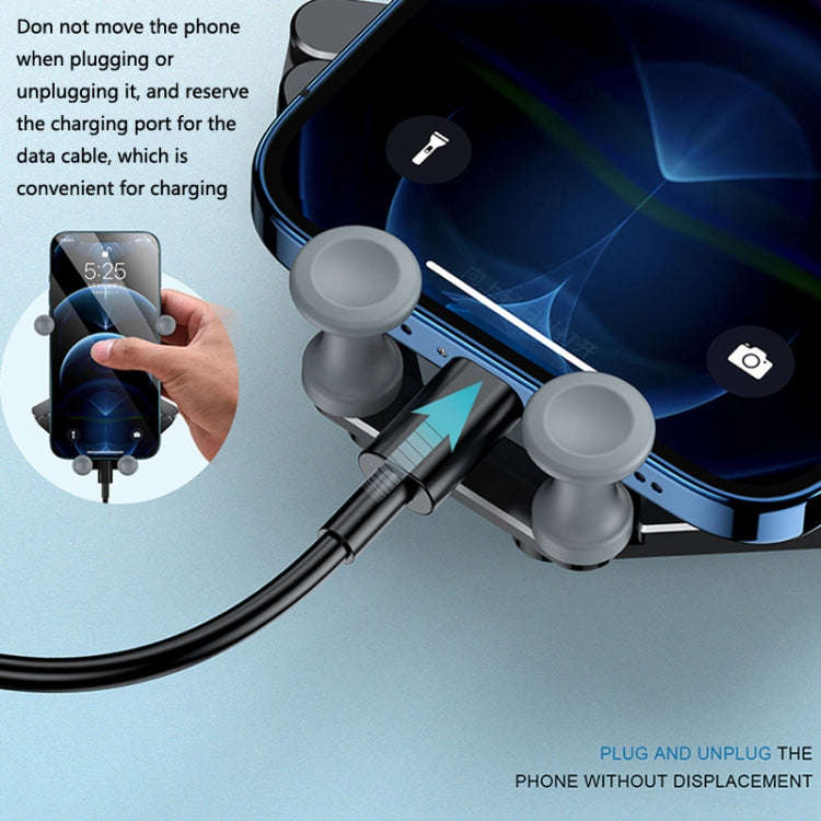 Oatsbasf Car Metal Gravity Mobile Phone Bracket Foldable Adjustment Stable Suction Cup Type Autom...