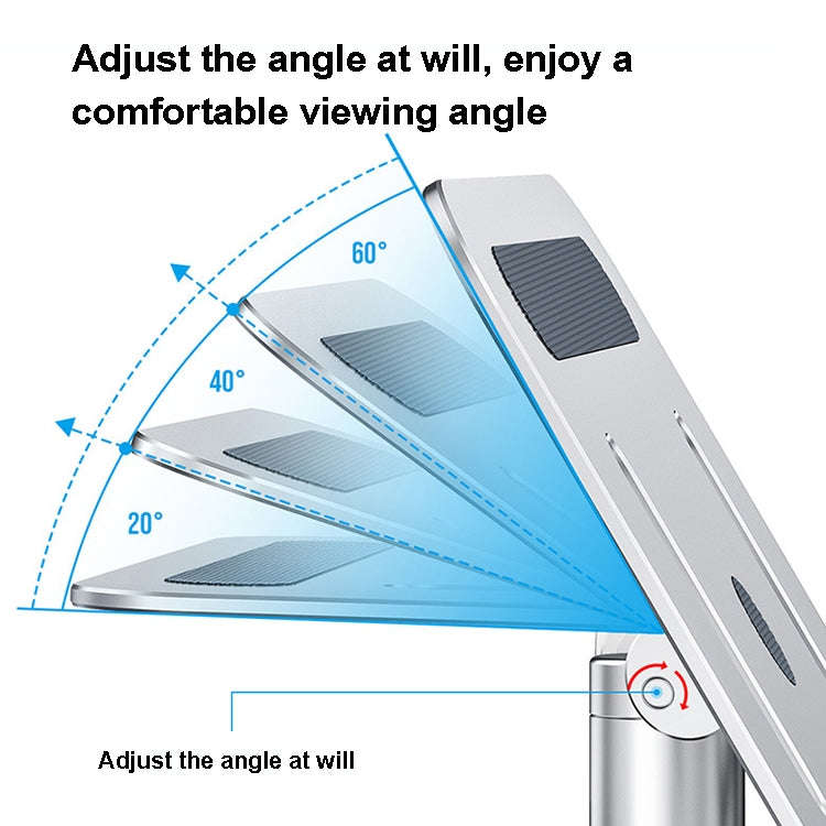 Oatsbasf 03597 Aluminum Alloy Notebook Heightening Bracket Notebook Computer Lifting Heat Dissipa...