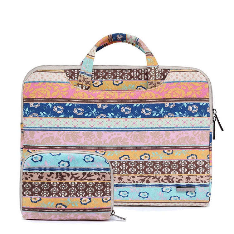 LiSEN LS-116 Simple Laptop Bag Business Laptop Liner Bag, Size: 11.6 inch(Canvas Vintage Pattern ...