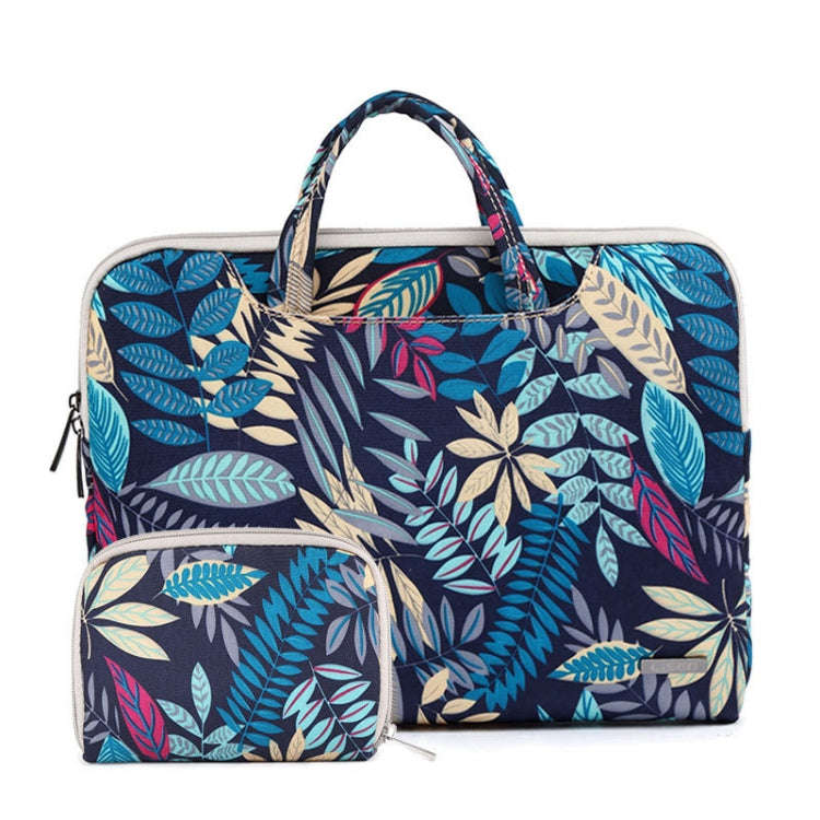 LiSEN LS-116 Simple Laptop Bag Business Laptop Liner Bag, Size: 11.6 inch(Canvas Colorful Leaves ...