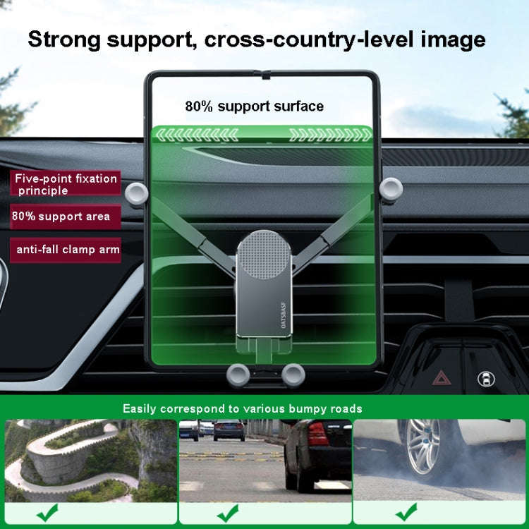 Oatsbasf Car Gravity Metal Bracket Scalable and Stable Mobile Phone Bracket Folding Screen Mobile...