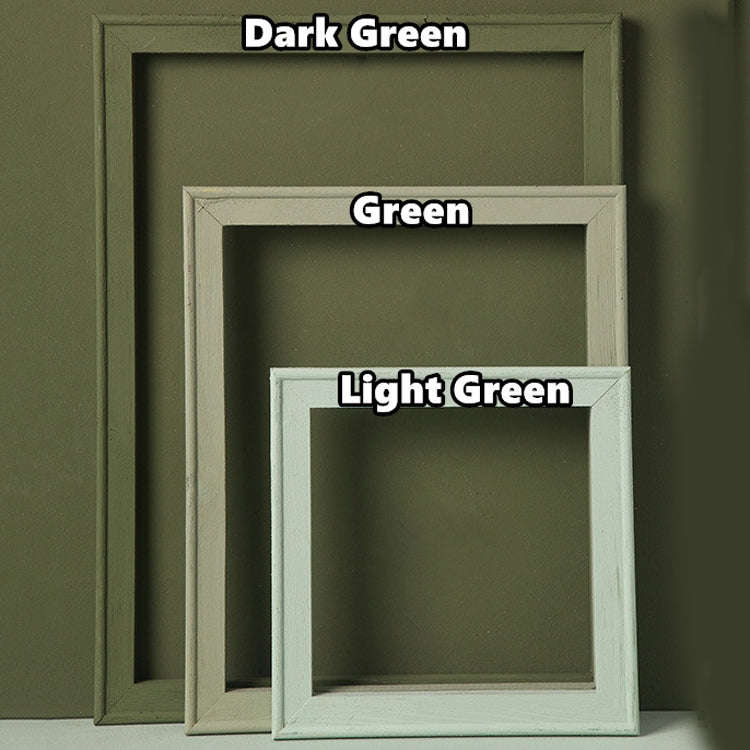 3 in 1 Different Sizes Morandi Color Wooden Photo Frame Series Color Spray Paint Photo Props Phot...